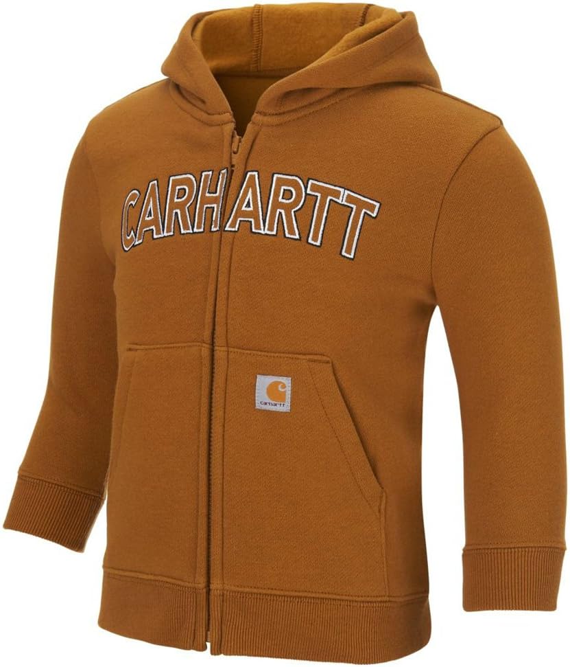 Carhartt Boys' Zip-up Hooded Long Sleeve Sweatshirt